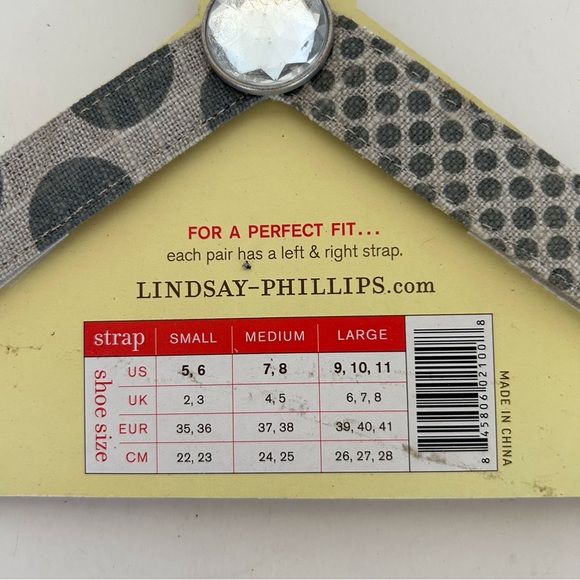 LINDSAY PHILLIPS SWITCH FLOPS SIZE LARGE - Picture 3 of 10